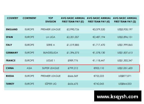 意甲球员年薪排名及球队分布情况统计